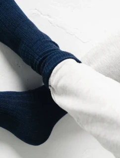 Ponožky 044-005 Alpaca navy blue - Steven