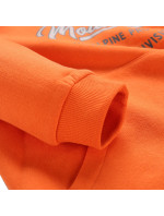 Dětská mikina s kapucí ALPINE PRO MODALO spicy orange varianta pd