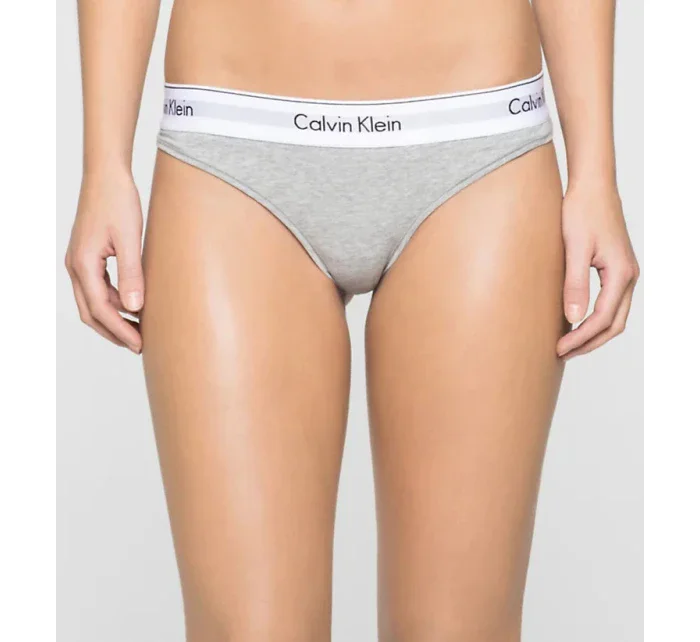 Tanga F3786E-020 šedá - Calvin Klein