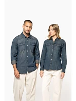 K Denim košile s dlouhým rukávem 20.K blue model 22509903 - Kariban K Denim košile s dlouhým rukávem 20.K blue model 22509903 - Kariban