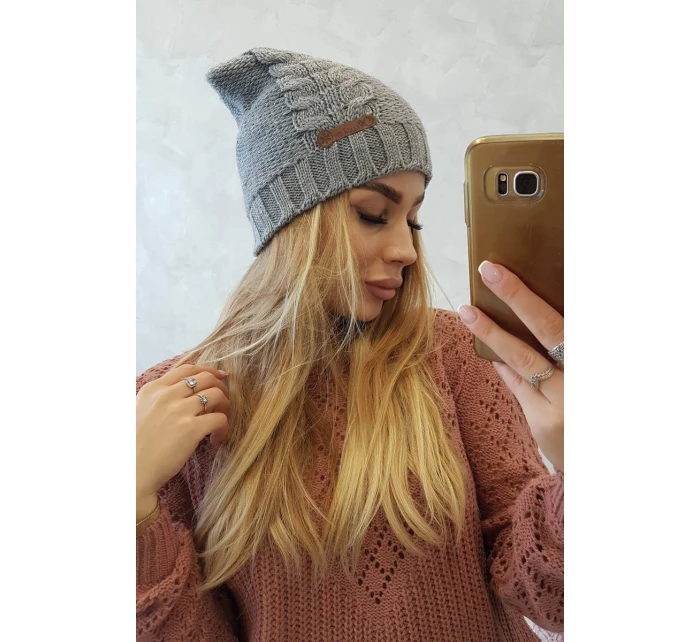 Fleecová čepice Ula K271 šedá Fleecová čepice Ula K271 šedá