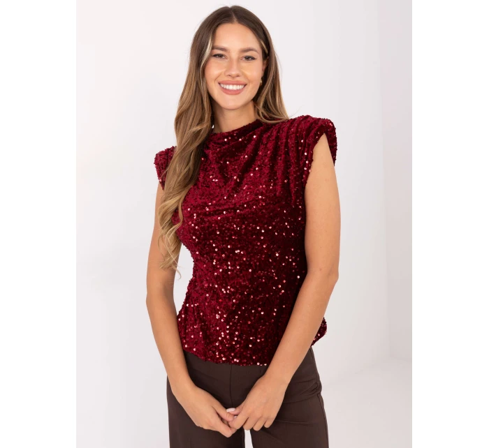 Bluzka IT BZ model 21441286 bordowy - FPrice