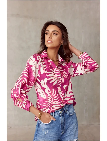 Dámská košile s dlouhým rukávem model 18411417 - Roco Fashion Dámská košile s dlouhým rukávem model 18411417 - Roco Fashion