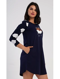 Dámské domácí šaty s tříčtvrtečním rukávem Méďa na model 21475634 - Vienetta