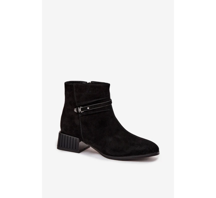 Boty na podpatku model 220200 Step in style Boty na podpatku model 220200 Step in style