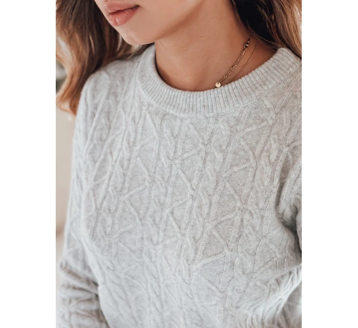 Dámský svetr BRAVINA šedý FashionStreet MY2528