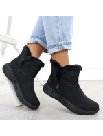 Dámské nepromokavé sněhule s kožíškem model 21906050 černé - Rieker