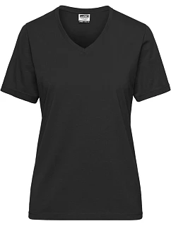 JN Dámské pracovní tričko z bio bavlny Solid 02. black model 22532029 - Daiber