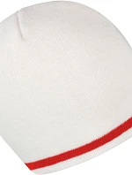 Result Headwear R 368X Pletená čepice s kontrastními pruhy 28.368X white/red