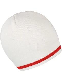 R Pletená čepice s pruhy 28. white/red model 22424882 - Result Headwear