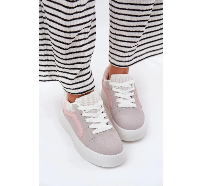 Dámské tenisky na platformě – šedé Tellnira Dámské tenisky na platformě – šedé Tellnira