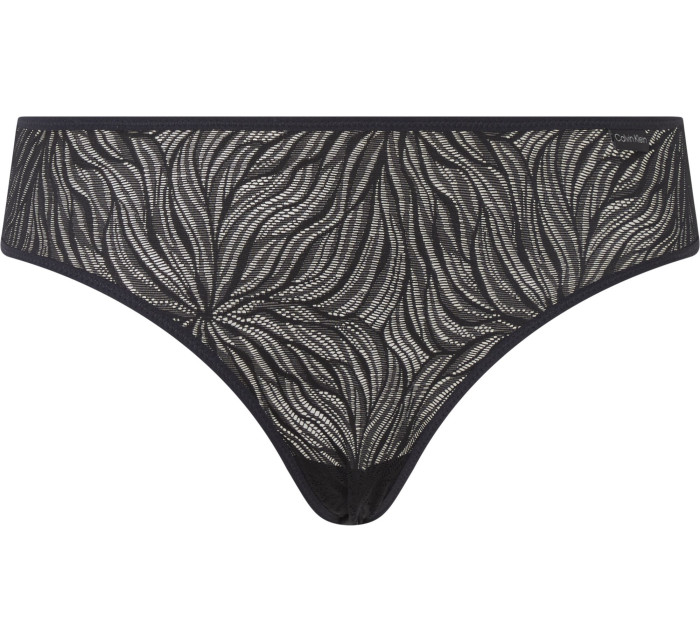 Dámské kalhotky Bikini Briefs Sheer Marquisette 000QF6879EUB1 černá - Calvin Klein