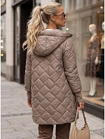 Dámská přechodová bunda TY5866 béžová - FashionStreet Dámská přechodová bunda TY5866 béžová - FashionStreet