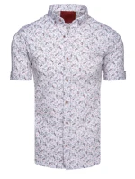 FashionStreet pánská bílá košile s krátkým rukávem KX1060