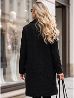 Płaszcz damski typu z czarny model 22353067 - FashionStreet Płaszcz damski typu z czarny model 22353067 - FashionStreet