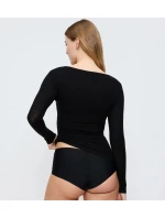 Beauty Layers Top Scoop Neck - BLACK - TRIUMPH BLACK - TRIUMPH