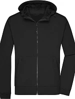 Daiber JN 1146 Pánská 2-vrstvá softshellová bunda s kapucí 02.1146 black/black