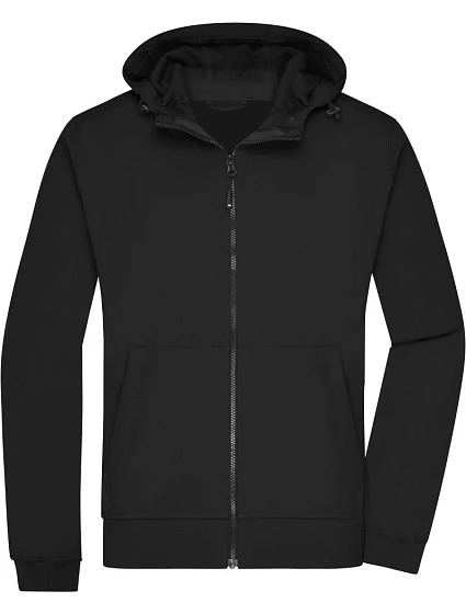 Daiber JN 1146 Pánská 2-vrstvá softshellová bunda s kapucí 02.1146 black/black Daiber JN 1146 Pánská 2-vrstvá softshellová bunda s kapucí 02.1146 black/black