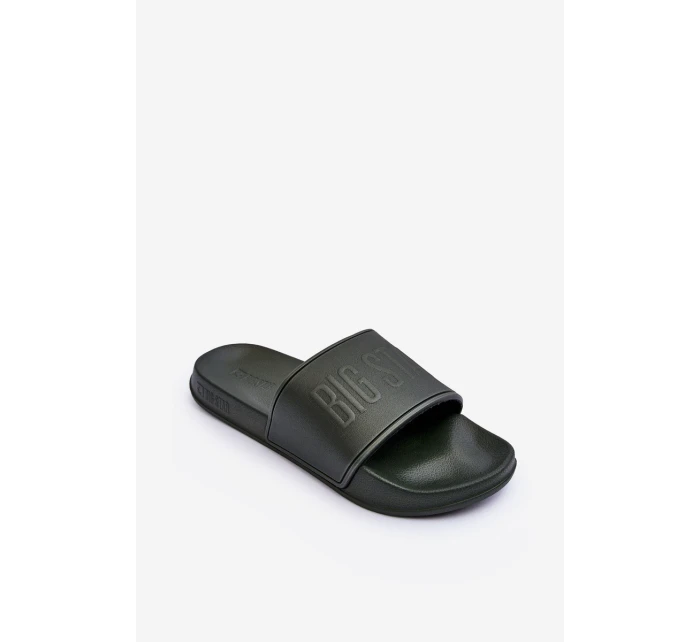 Lehké Pěnové Sandály Mužské Big Star MM174324 Tmavě Zelené