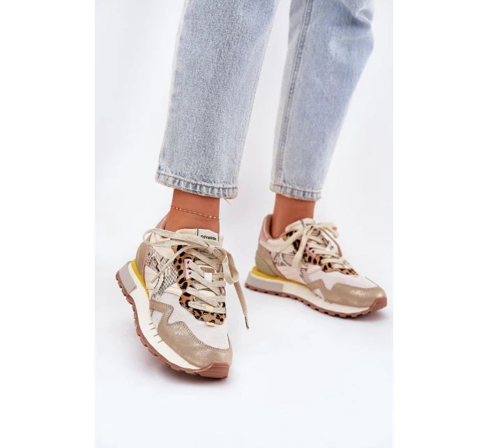 Tenisky Sportovní Boty Dámské D.Franklin DFSH378006 Zlaté