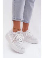 dámské tenisky na platformě bílé model 21937677 - Boto