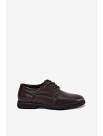 Pánské elegantní polobotky tmavě hnědé Calven Pánské elegantní polobotky tmavě hnědé Calven