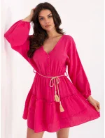 Sukienka MI SK model 21190942 fuksjowy - FPrice Sukienka MI SK model 21190942 fuksjowy - FPrice