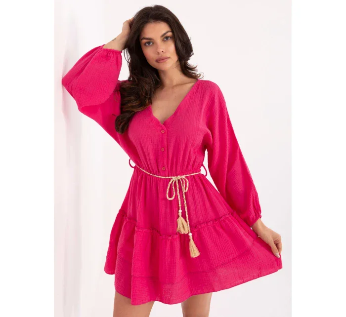 Sukienka MI SK model 21190942 fuksjowy - FPrice Sukienka MI SK model 21190942 fuksjowy - FPrice