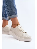 Dámské kožené sportovní boty tenisky bílé Failla Dámské kožené sportovní boty tenisky bílé Failla