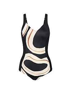Dámské jednodílné plavky Summer Allure OW 01 černé - Triumph