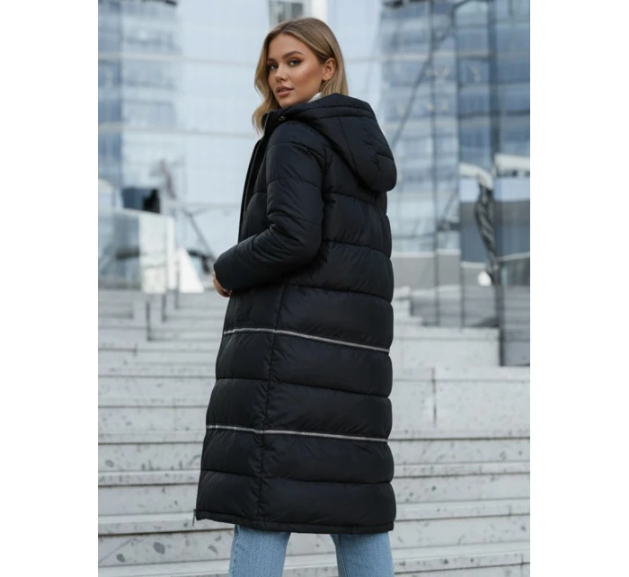 Dámská zimní dlouhá bunda tmavě modrá Dstreet model 21994241 - FashionStreet