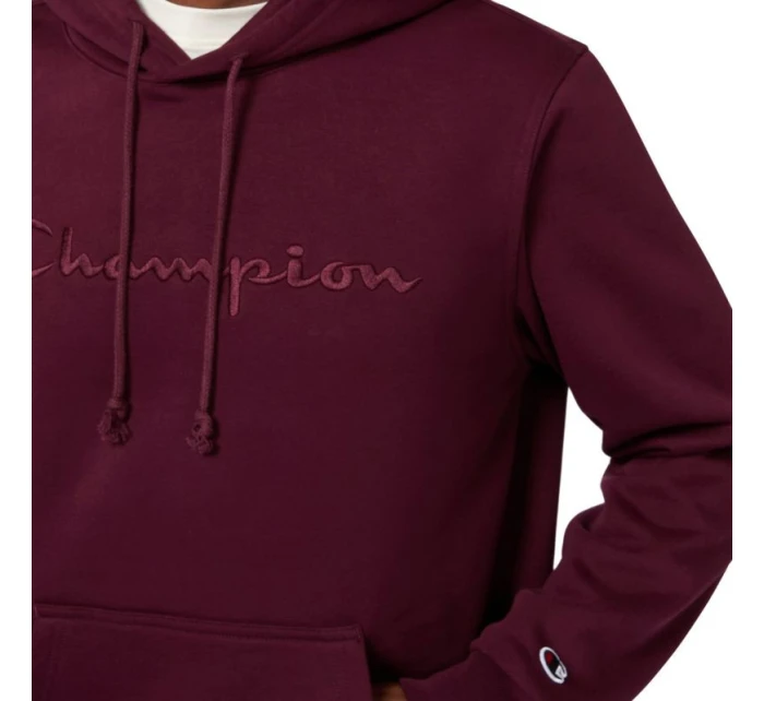 Pánská mikina s kapucí bordó pánské model 21811897 - CHAMPION Pánská mikina s kapucí bordó pánské model 21811897 - CHAMPION