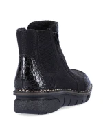Pohodlné zateplené boty na zip Rieker W RKR555 Pohodlné zateplené boty na zip Rieker W RKR555