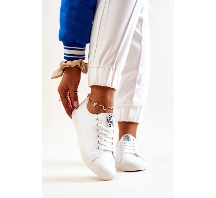Kožená tenisová obuv Big Star JJ274311 Bílé