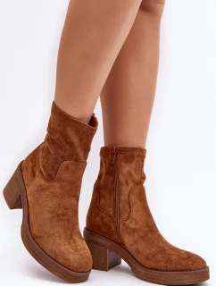Dámské botky na podpatku Camel model 21642297 - Boto