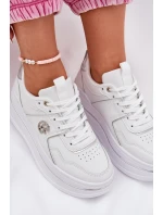 Dámské Sportovní Boty Na Platformě Bílé model 21687811 - Boto Dámské Sportovní Boty Na Platformě Bílé model 21687811 - Boto
