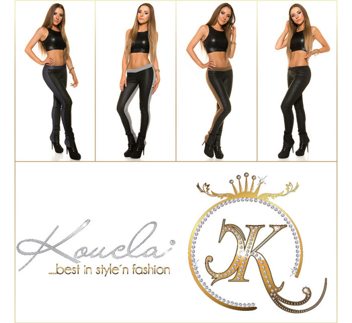 Sexy KouCla treggings with leatherlook-application