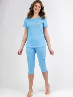 Dámské pyžamo MMax Leveza  dł/r M2XL modrý L model 20844368 - Regina