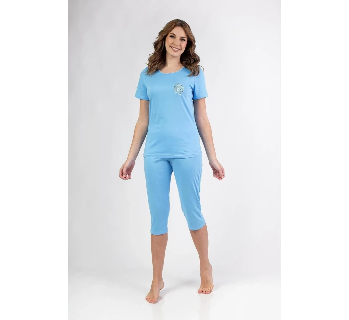 Dámské pyžamo MMax Leveza  dł/r M2XL modrý L model 20844368 - Regina