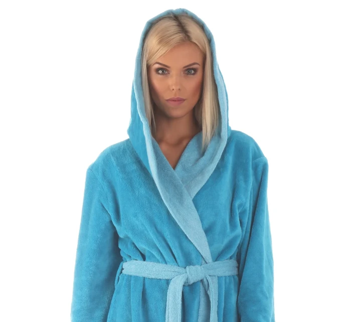 Dámský župan Tampa duo s kapucí 3959 tyrkysová - Vestis Dámský župan Tampa duo s kapucí 3959 tyrkysová - Vestis