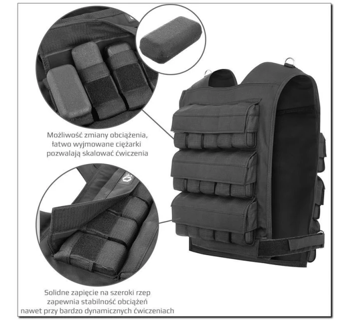 Tréninková vesta s 30kg zátěží z Cordury HMS KTO30