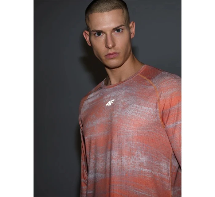 Pánské rychleschnoucí cyklistické tričko s dlouhým rukávem 4F 4FWSS25TFLOM340-70A pánské Pánské rychleschnoucí cyklistické tričko s dlouhým rukávem 4F 4FWSS25TFLOM340-70A pánské