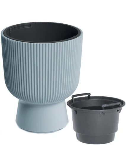 MILLY KVĚTINOVÉ JEZÍRKO NA PODSTAVCI 30 CM SVĚTLE ŠEDÉ BARVY MILLY KVĚTINOVÉ JEZÍRKO NA PODSTAVCI 30 CM SVĚTLE ŠEDÉ BARVY