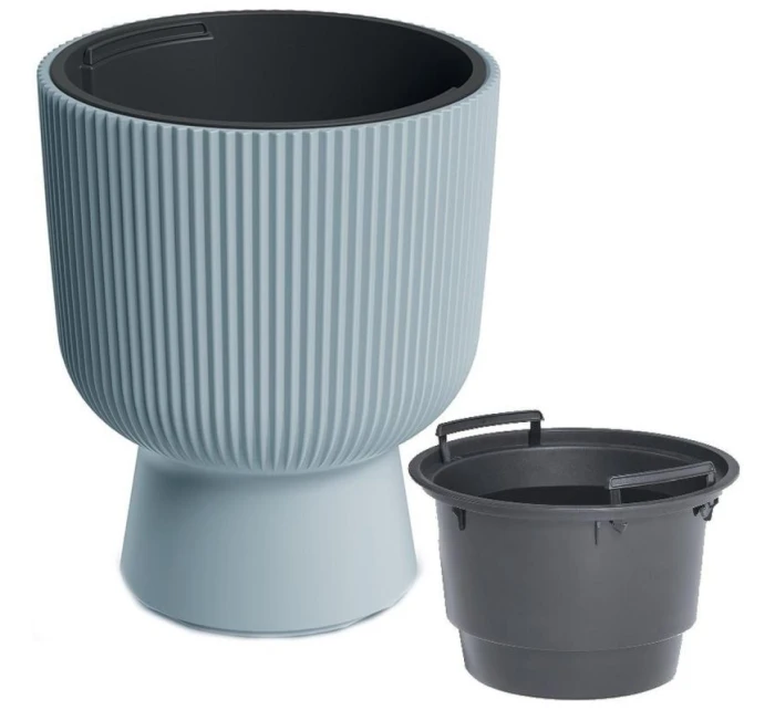 MILLY KVĚTINOVÉ JEZÍRKO NA PODSTAVCI 30 CM SVĚTLE ŠEDÉ BARVY MILLY KVĚTINOVÉ JEZÍRKO NA PODSTAVCI 30 CM SVĚTLE ŠEDÉ BARVY