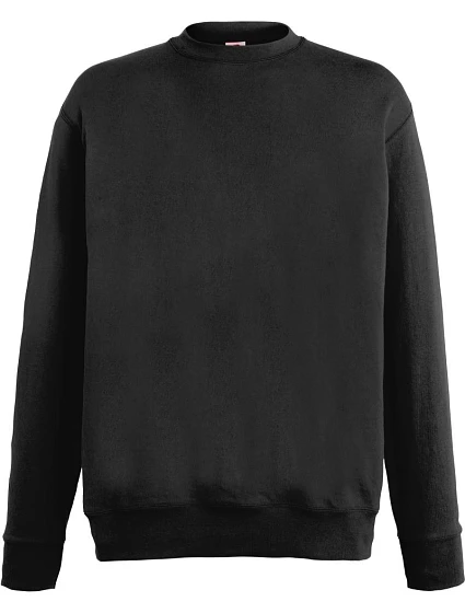 Fruit of the Loom Lightweight Set-In Sweat Pánská mikina 16.2156 black Fruit of the Loom Lightweight Set-In Sweat Pánská mikina 16.2156 black