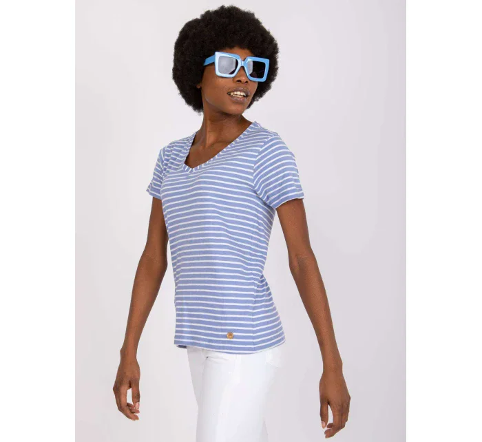 Tričko D16054M02431A bílé a modré