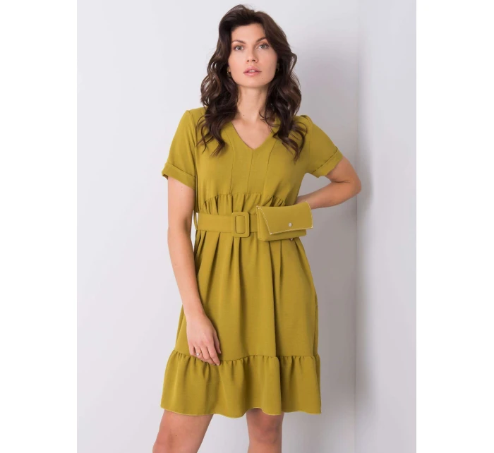 Šaty DHJ SK 13078.31P olivový Šaty DHJ SK 13078.31P olivový