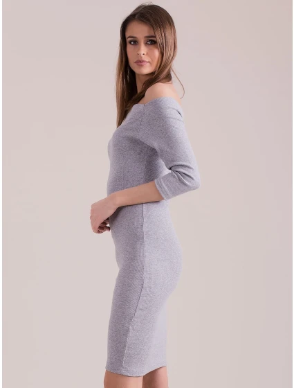 Šaty EN SK 1407.05 světle šedá