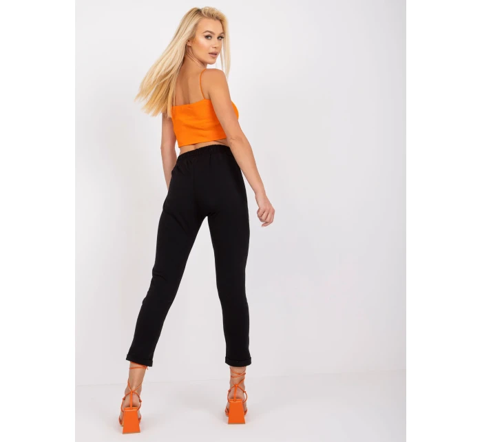 Spodnie dresowe RV DR model 21175288 czarny - FPrice Spodnie dresowe RV DR model 21175288 czarny - FPrice