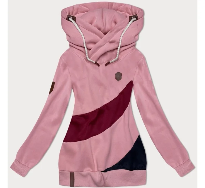 hrubší dámská mikina s pruhy model 19678039 - 6&8 Fashion hrubší dámská mikina s pruhy model 19678039 - 6&8 Fashion